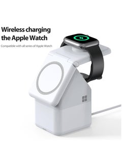 DUZZONA Wireless Charger Charging Station - 4 in 1 Charger Stand Multiple Devices for Apple - 15 14 Pro Max 13 12 11 - Watch 9 8 7 6 5 4 3 2 Se - Airpods 3 2 Pro Gift  - Image 4
