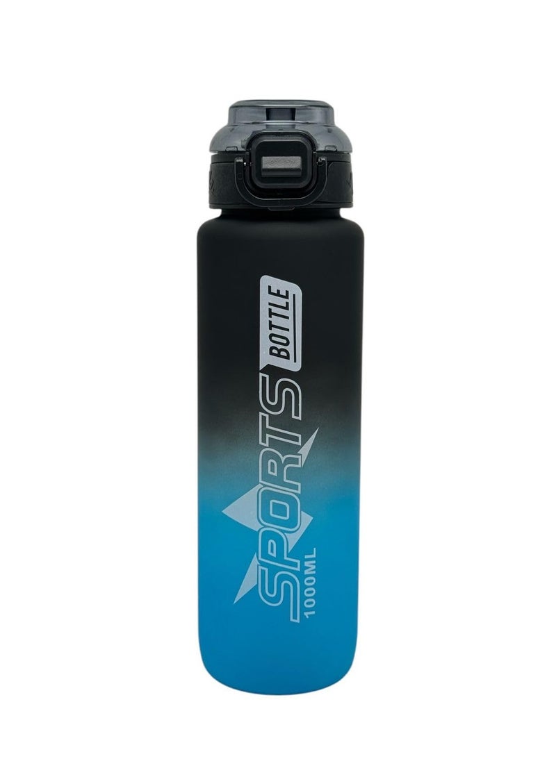 QSHOP QSHOP® Sports Water Bottles 1L BPA Free Leak Proof Fast Flow Water Bottles with Straw, Water Bottle for Gym, School, Fitness, Outdoor Sports  - Image 1