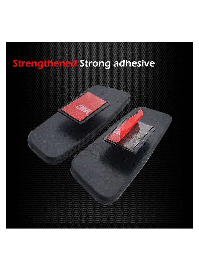 Rectangle Blind Spot Mirror - 360° HD Glass with ABS Housing, Convex Wide Angle Rearview Mirror for Universal Car Fit (Set of 2) - Image 4