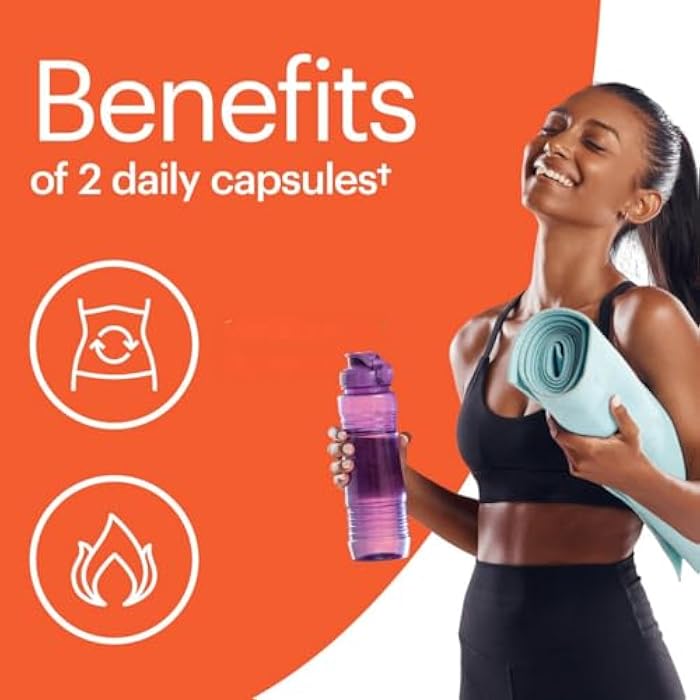 Wellthy Daily Thermogenic Capsimax, Green Tea & L-Carnitine Belly Thermogenic for Women Natural Weight Loss, Craving Control & Energy Support, 60 Count Capsules - Image 4