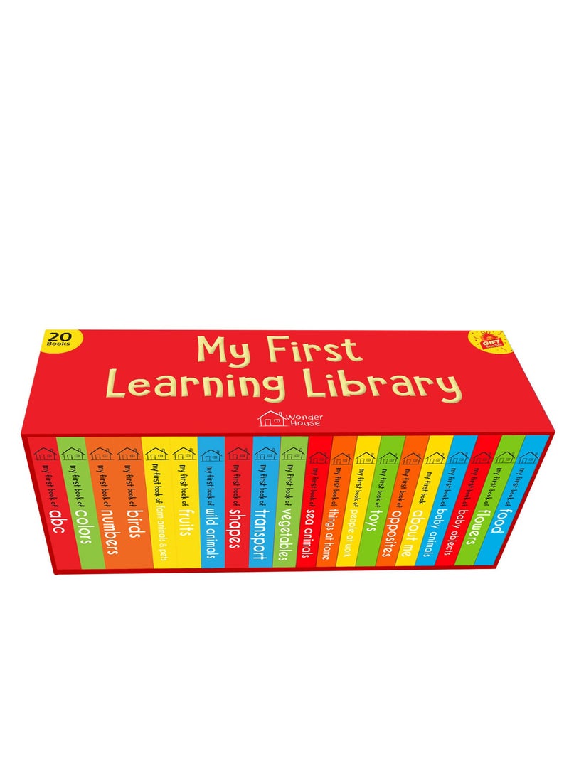 My First Complete Learning Library: Boxset of 20 Board Books Gift Set for Kids (Horizontal Design) - Image 1