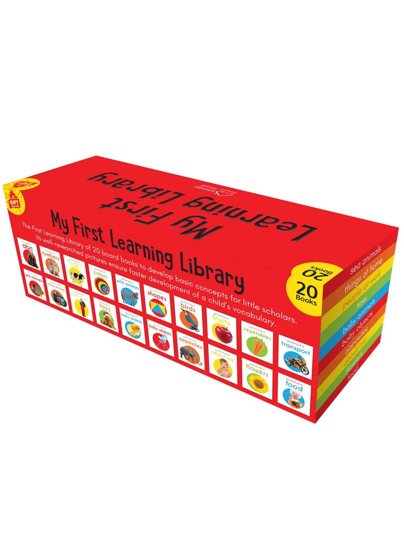 My First Complete Learning Library: Boxset of 20 Board Books Gift Set for Kids (Horizontal Design) - Image 5