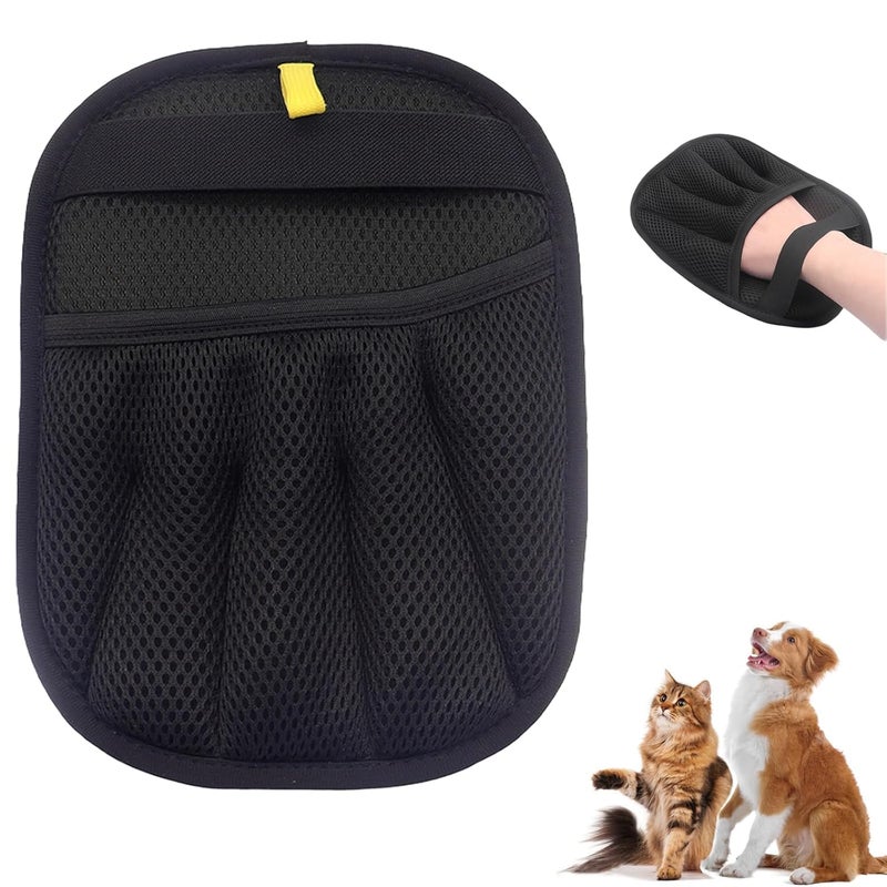 Botist Pet Hair Removal Glove, Reusable Electrostatic Cats & Dogs Hair Removal Tool for Couch, Furniture, Carpet, Car Seat, Clothes 1PCS (cat Gloves)