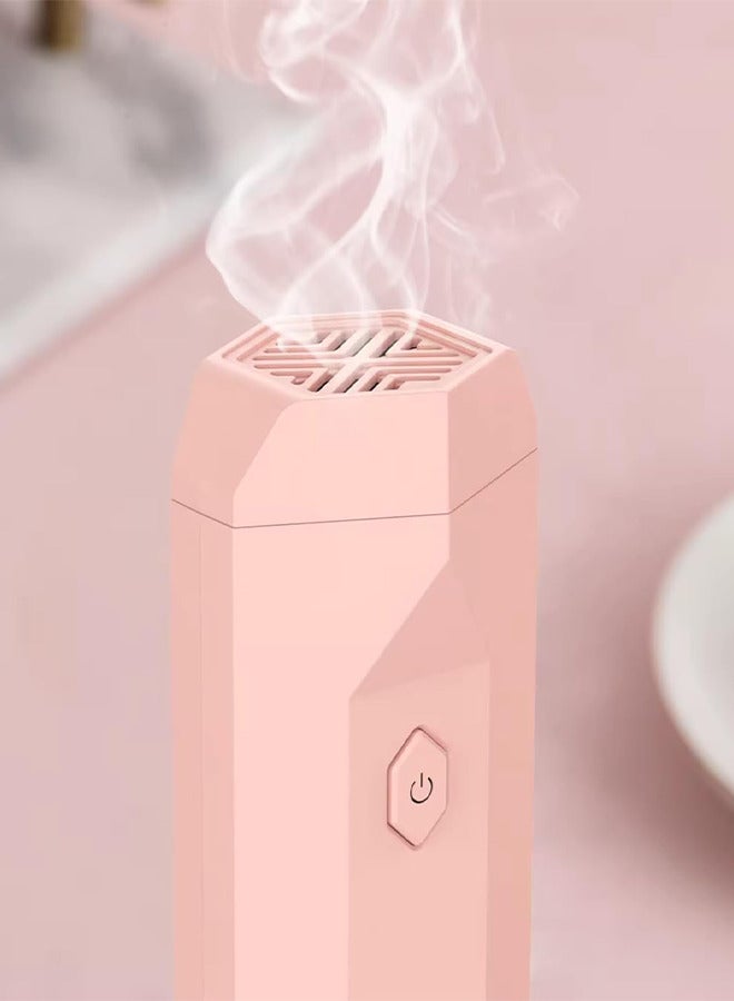 بخون مبخرة شعر كهربائية V3 برأس مشط للشعر ورأس للاستخدام للسيارة والمنزل لون وردي - Image 4