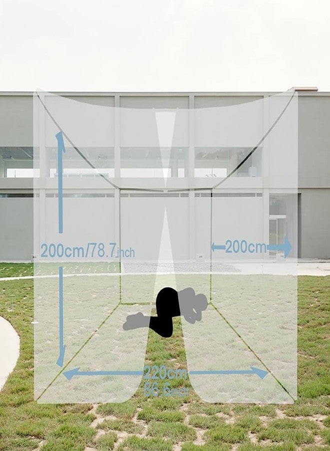 Takelablaze Large Mosquito Net 4 Corners Mosquito Net L78 X W86 X H78 inches Rectangular Mosquito Mesh Canopy for Camping Home Outdoor Travel Dormitory Decor - Image 2
