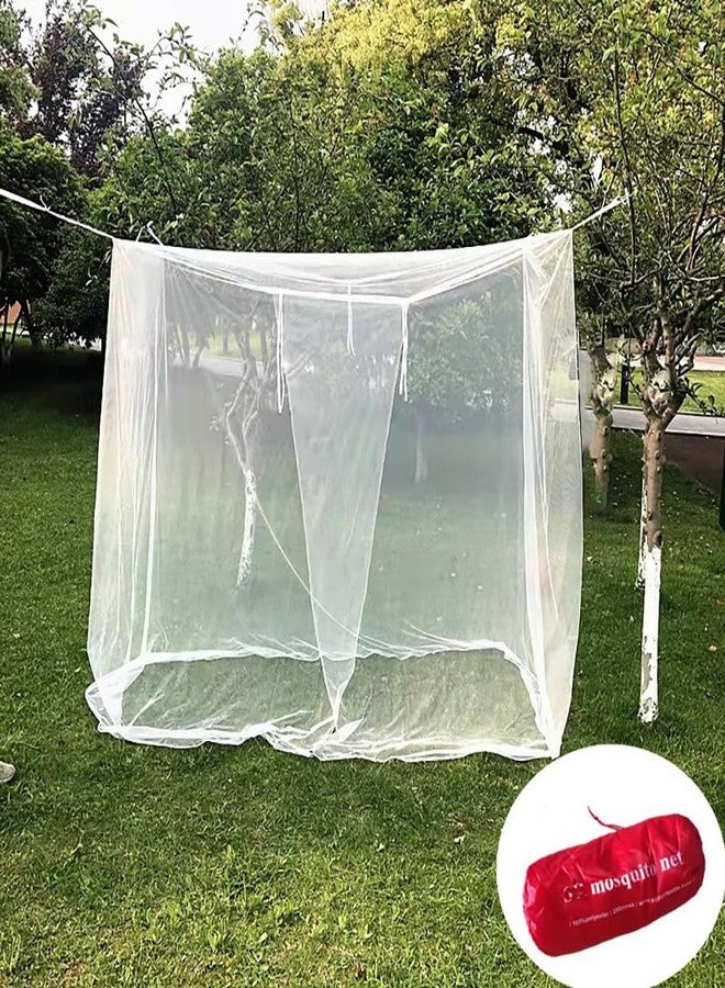 Takelablaze Large Mosquito Net 4 Corners Mosquito Net L78 X W86 X H78 inches Rectangular Mosquito Mesh Canopy for Camping Home Outdoor Travel Dormitory Decor - Image 3