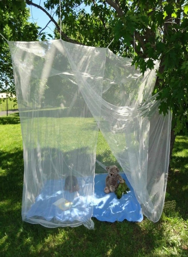 Takelablaze Large Mosquito Net 4 Corners Mosquito Net L78 X W86 X H78 inches Rectangular Mosquito Mesh Canopy for Camping Home Outdoor Travel Dormitory Decor - Image 5