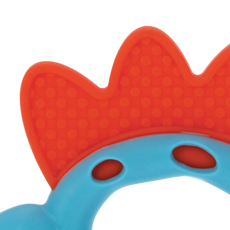 Nuby Geo Zoos Massaging Teether - Baby Teething Toy - Soft Easy Grip - 3+ Months - Dino - Image 5