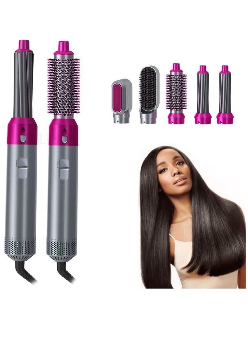 ELTRAZONE 5 in 1 Hair Dryer Brush with Hair Volumizer,Hot Air Brush,Scalp Massager,Curler and Straightener for Women Hair Styling  - Image 1