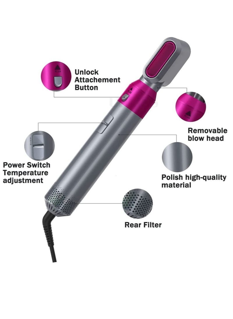 ELTRAZONE 5 in 1 Hair Dryer Brush with Hair Volumizer,Hot Air Brush,Scalp Massager,Curler and Straightener for Women Hair Styling  - Image 2