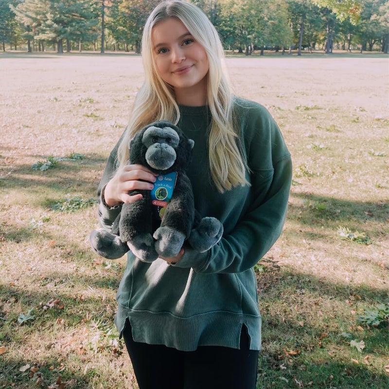 Fahlo Tracking Plush | Includes 12" Plush, Interactive 3D Tracking Map, and Wildlife Conservation Support | Eco-Friendly & Safe for All Ages | (Gorilla) - Image 5
