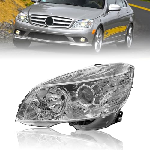 JHRISE Left Halogen Headlight Assembly For Mercedes Benz W204 C Class C300 C230 C350 2008-2011 Headlamp - Image 1
