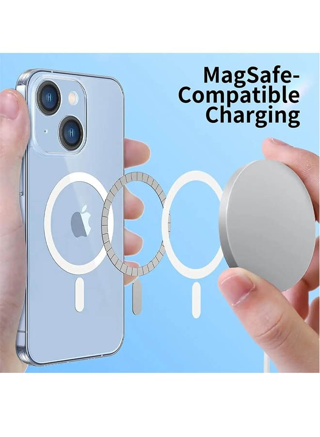 روك بو 6.7 بوصة الضميمة المغناطيسية مصممة خصيصا ل iPhone 14 زائد ، المغناطيسية القوية ، غير الأصفر حماية الصف العسكري ، متوافق مع ماج آمنة غطاء شفاف - Image 3