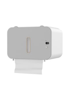 Generic Wall Mounted Paper Roll Box Grey 20.5x14x14cm，Automatic Paper Towel Dispenser Touchless for Kitchen Bathroom Wall Under Counter Mount Auto Cabinet Smart  - Image 1