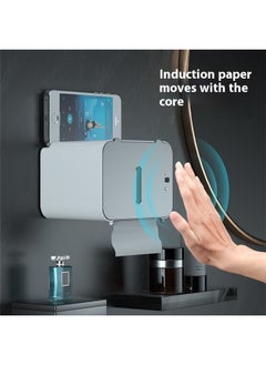 Generic Wall Mounted Paper Roll Box Grey 20.5x14x14cm，Automatic Paper Towel Dispenser Touchless for Kitchen Bathroom Wall Under Counter Mount Auto Cabinet Smart  - Image 3