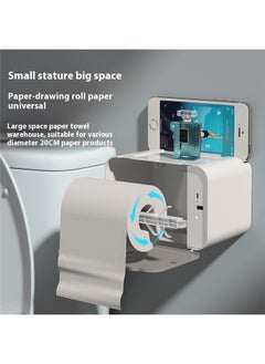 Generic Wall Mounted Paper Roll Box Grey 20.5x14x14cm，Automatic Paper Towel Dispenser Touchless for Kitchen Bathroom Wall Under Counter Mount Auto Cabinet Smart  - Image 4