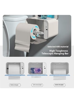 Generic Wall Mounted Paper Roll Box Grey 20.5x14x14cm，Automatic Paper Towel Dispenser Touchless for Kitchen Bathroom Wall Under Counter Mount Auto Cabinet Smart  - Image 5