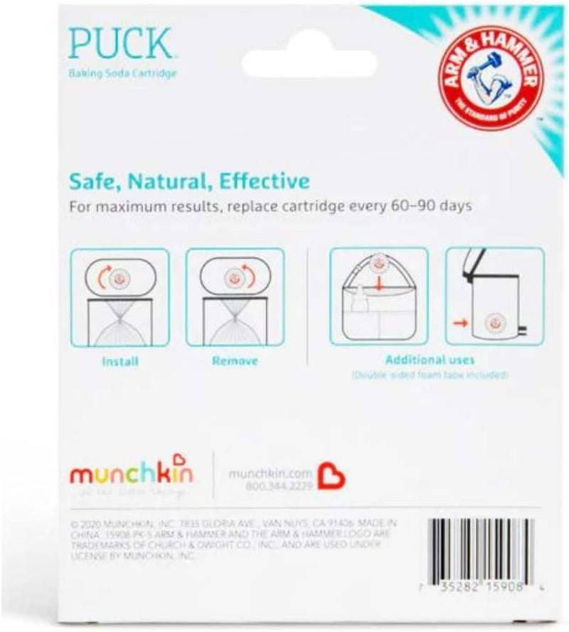 Munchkin Odor Eliminator Cartridges 2 Pack Lavender Scent Baking Soda Puck Diaper Pail Deodorizer - Image 5