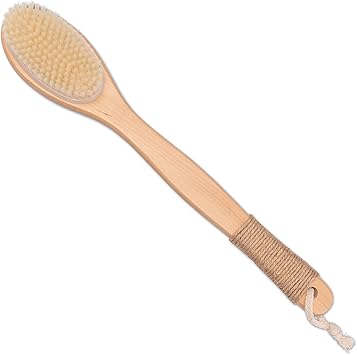 KPro Back Brush with Long Handle Body Brush Long Soft and Hard bristles - Image 5