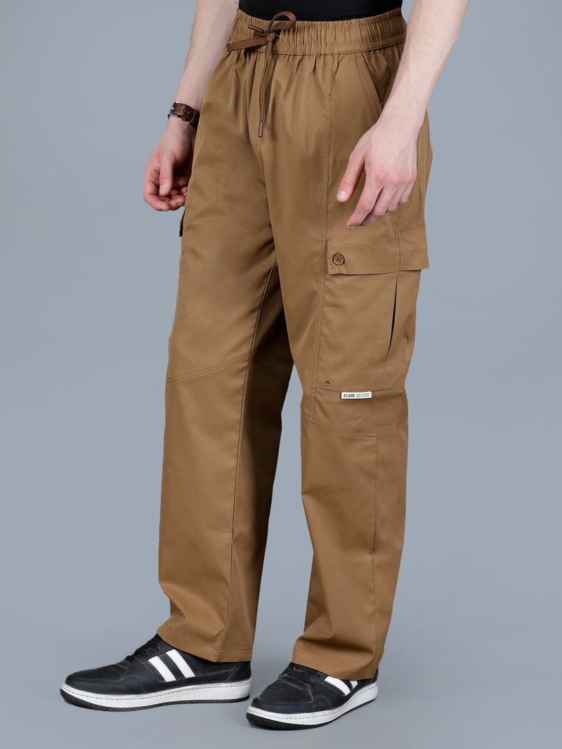 فورت كولينز بنطلون كارجو رجالي سادة مع رباط - Image 4