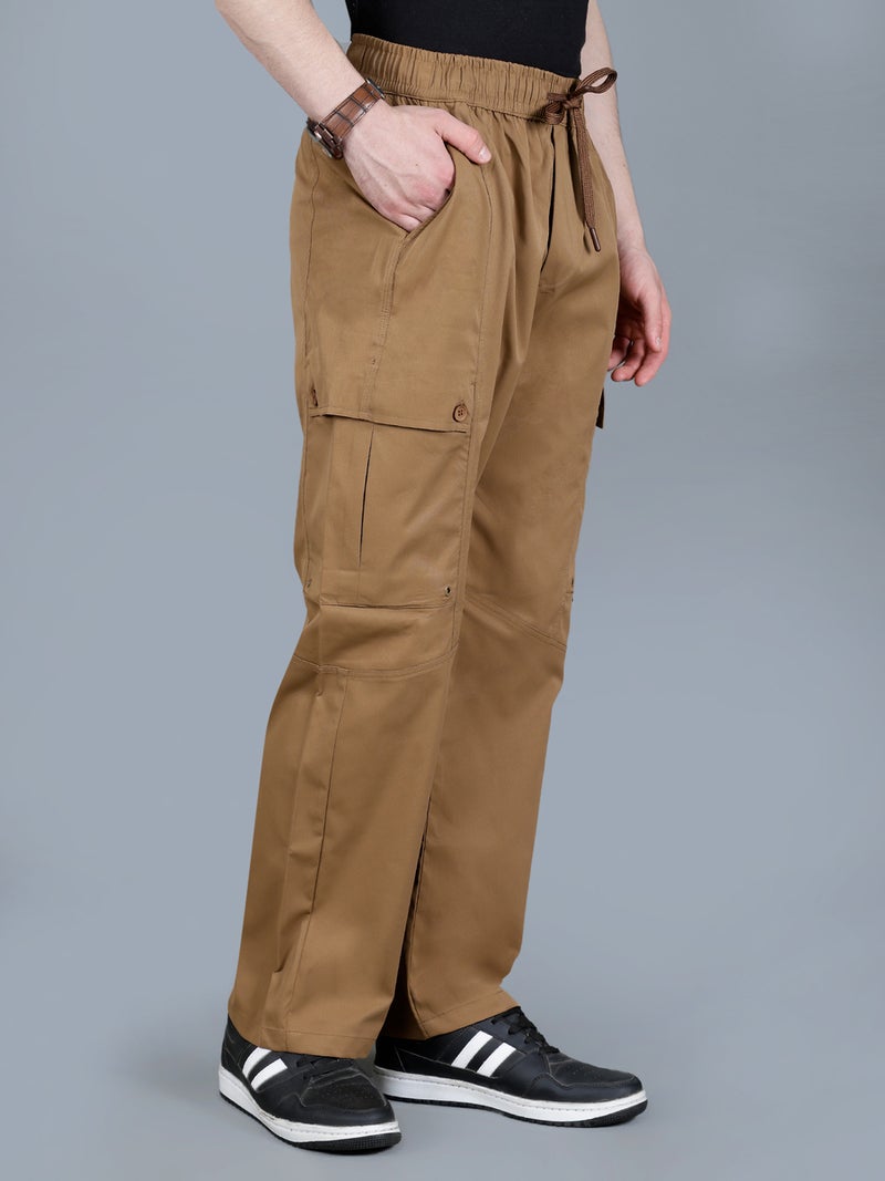 فورت كولينز بنطلون كارجو رجالي سادة مع رباط - Image 3