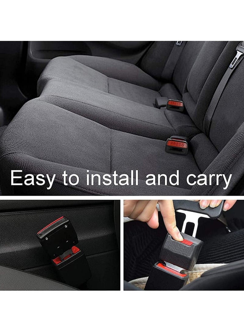 PAMEER 2 Pack Car Seat Belt Extender Universal Adjustable Car Safety Seat Belt Clip Buckle for Seat Belt Extension Fits Most Cars Seat Belt Buckle Alert Muffler  - Image 5