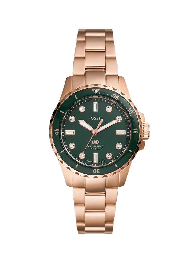 FOSSIL Blue Dive Three-Hand Analog Watch