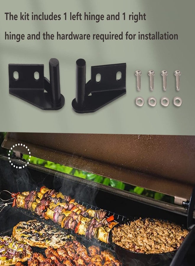 ZHIXING Lid Hinge Kit, 1 x Left Side &1 x Right Side Hinge - Included Installation Hardware fit for Many Models (KIT0001) - Image 2