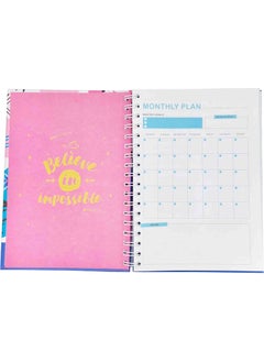 Lizy Hard Cover Spiral Undated Talking Agenda 17X24 cm Design-10  - Image 3