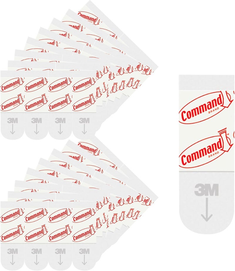 Command Small Refill Adhesive Strips, Damage Free Hanging Wall Adhesive Strips for Small Indoor Wall Hooks, No Tools Removable Adhesive Strip for Living Spaces, 128 White Strips - Image 2