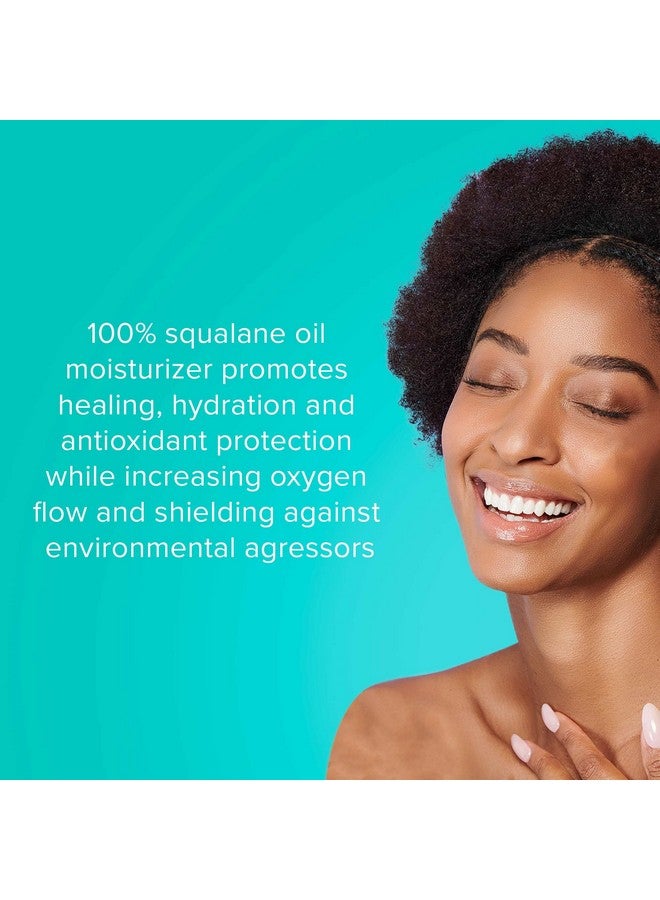 كلاريتي آر إكس ClarityRx Nourish Your Skin زيت مرطب سكوالين 100%، زيت طبيعي مضاد للشيخوخة للوجه مع مضادات الأكسدة للبشرة الجافة (1 أونصة سائلة) - Image 2