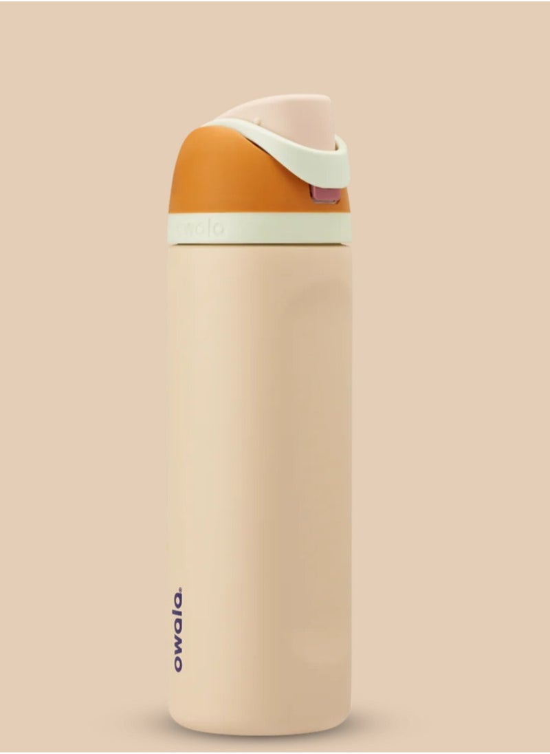 Owala - 24 Oz. Owala FreeSip Stainless Steel Water Bottle in Waterin The Desert - Image 1