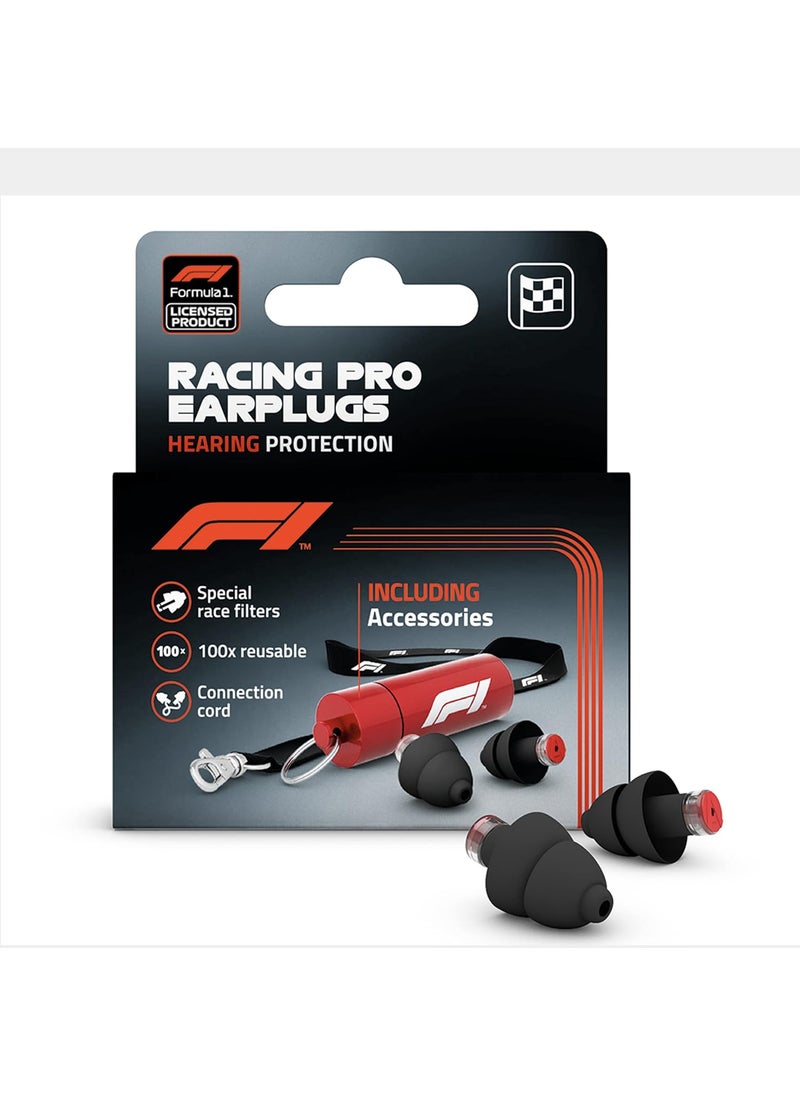 Alpine Alpine Formula 1 Earplugs - Reusable Hearing Protection for Race Events and Loud environments - Noise Reduction of 22dB - Ultra Soft Comfort Filter Hearing Protection - Official F1 Product 
