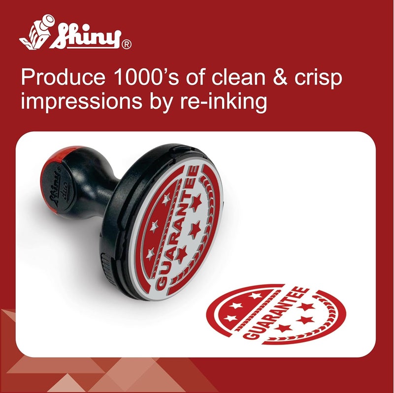 Shiny Blue Refill Ink, Shiny Premium Water-Based Refill Ink for Rubber Stamps, 1oz - Image 4