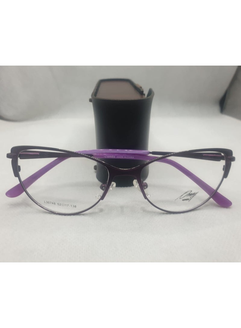 Full Rim Onay L30748 -1  , Cat Eye , Purple , Women - Image 1