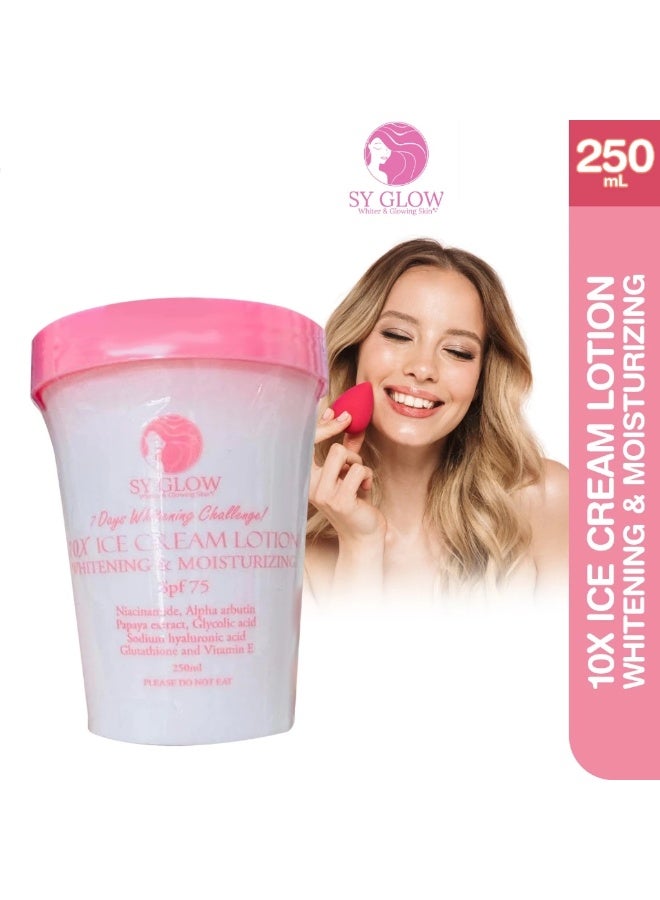 SY Glow Advanced Whitening & Moisturizing Lotion SPF75 for Daily Care An all-in-one body care solution that hydrates, brightens, and helps protect skin from harmful UV rays while maintaining a soft and supple feel. - Image 2