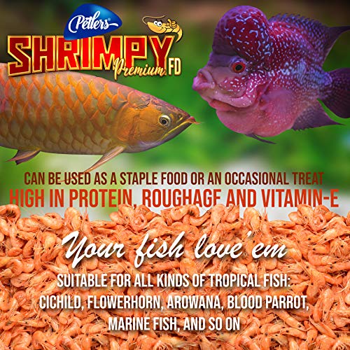 Petlers Shrimpy Premium FD - Freeze Dried Shrimp Treats, Natural Food for Freshwater and Marine Fish (100G) - Image 4