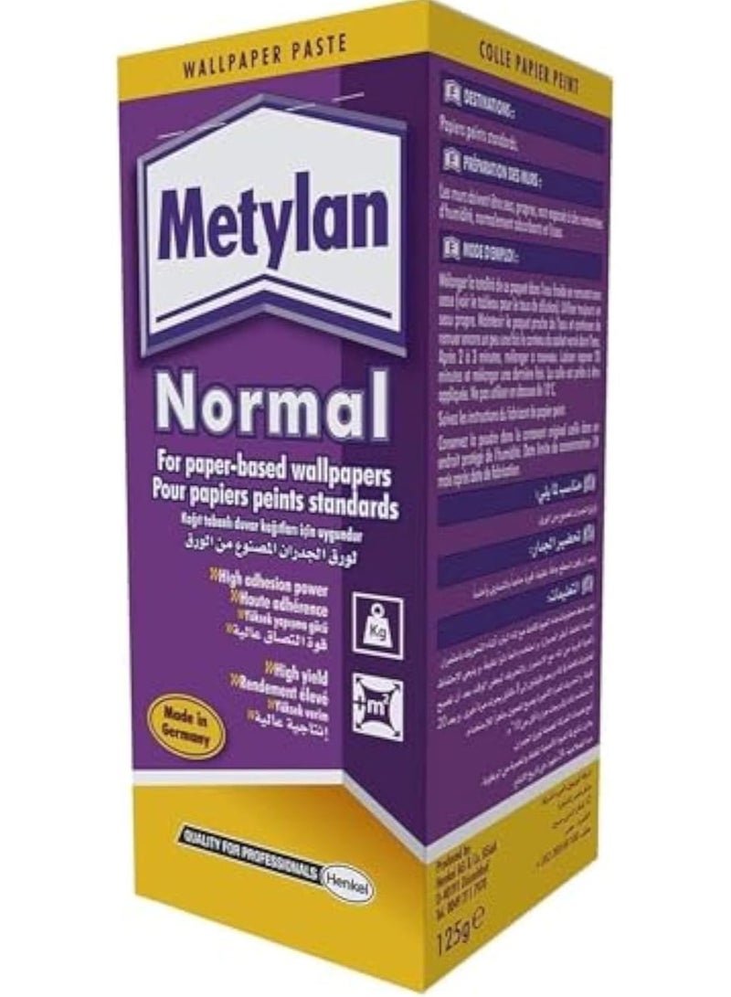 Metylan Multipurpose Strong Adhesive Paste for Light, Regular and Heavy Wallpaper - Hand Glue with Easy Removal and No Preservatives, 125g - Image 1