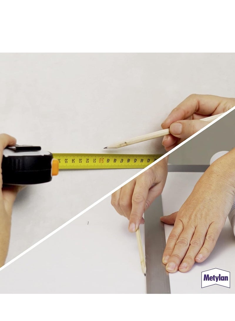 Metylan Multipurpose Strong Adhesive Paste for Light, Regular and Heavy Wallpaper - Hand Glue with Easy Removal and No Preservatives, 125g - Image 3