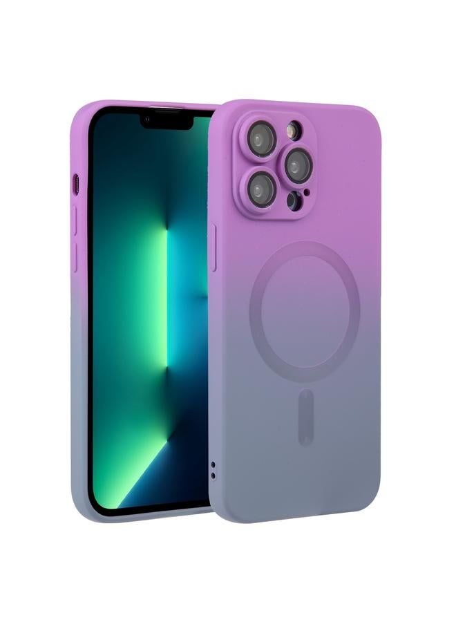 Zaboon Case For iPhone 13 Pro Max Liquid TPU Silicone Gradient MagSafe Phone Case - Image 1