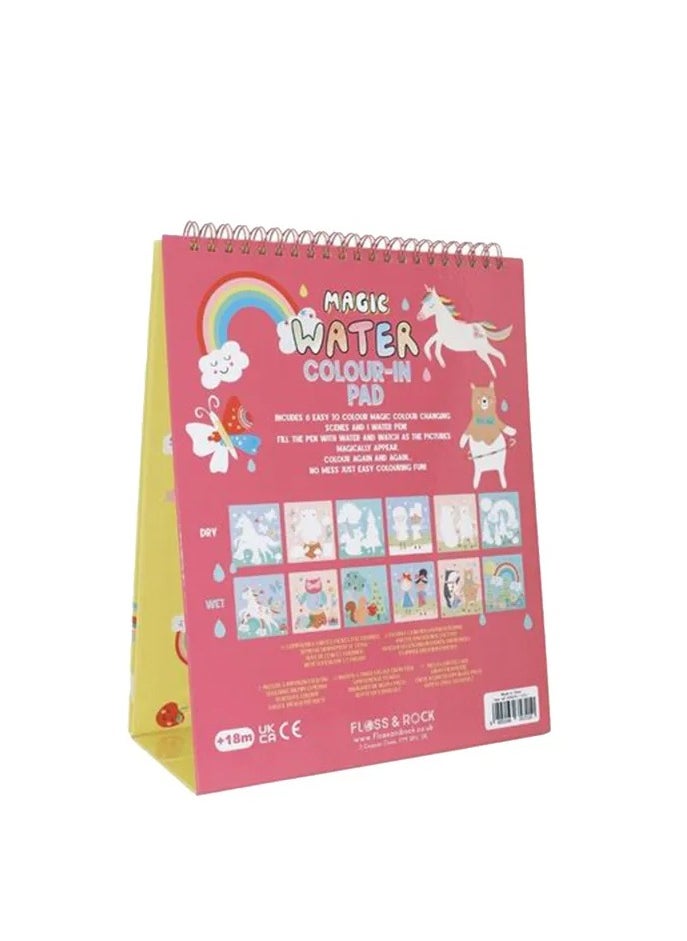 Floss & Rock - Floss & Rock Rainbow Fairy Magic Water Easel and Pen - Reusable Water Drawing Set for Kids - Image 1