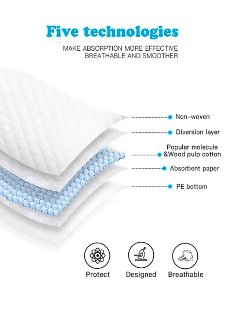 Sanitary Changing UnderPads Set 60x90 cm, 150 Disposable Pieces, for Adults, Elderly and Children - Image 2