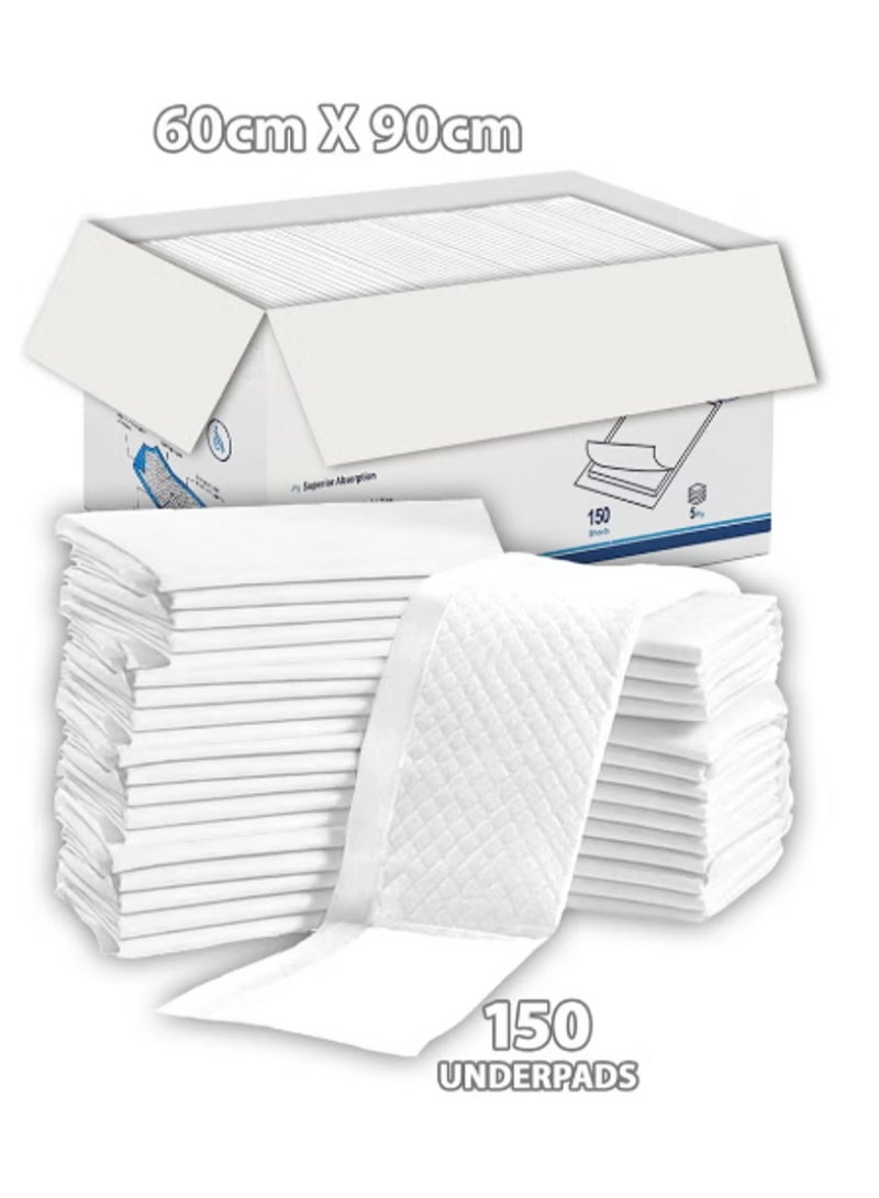 Sanitary Changing UnderPads Set 60x90 cm, 150 Disposable Pieces, for Adults, Elderly and Children - Image 5