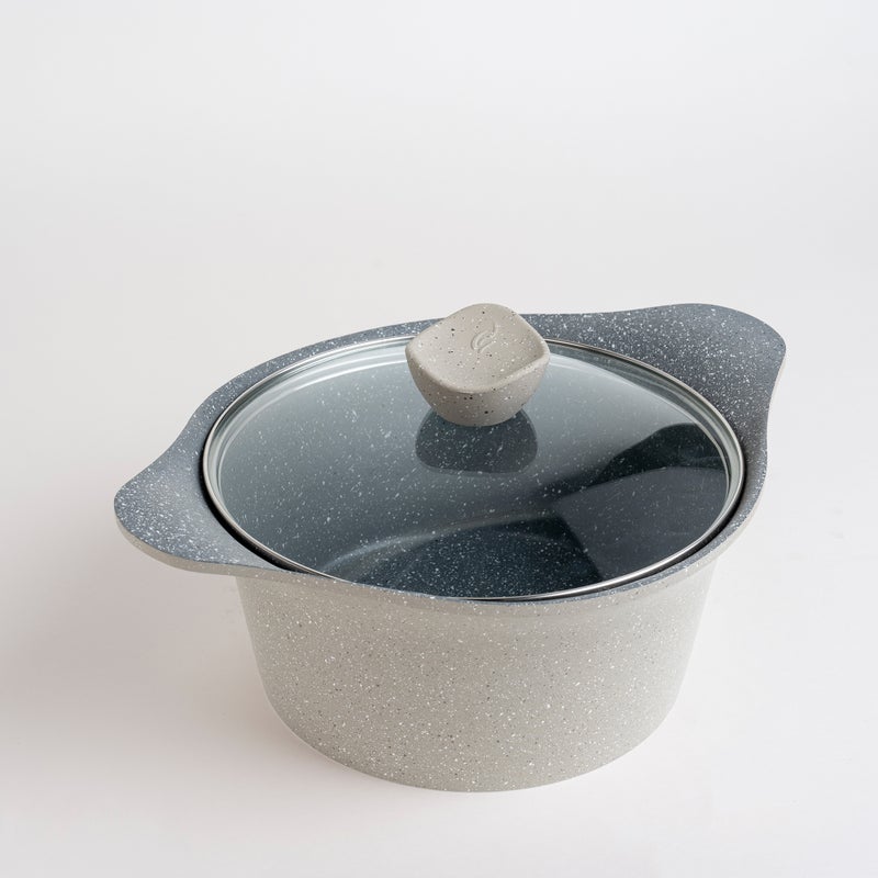 ألبرتو طقم قدور ألومنيوم 8 قطع، بني فاتح - Image 3