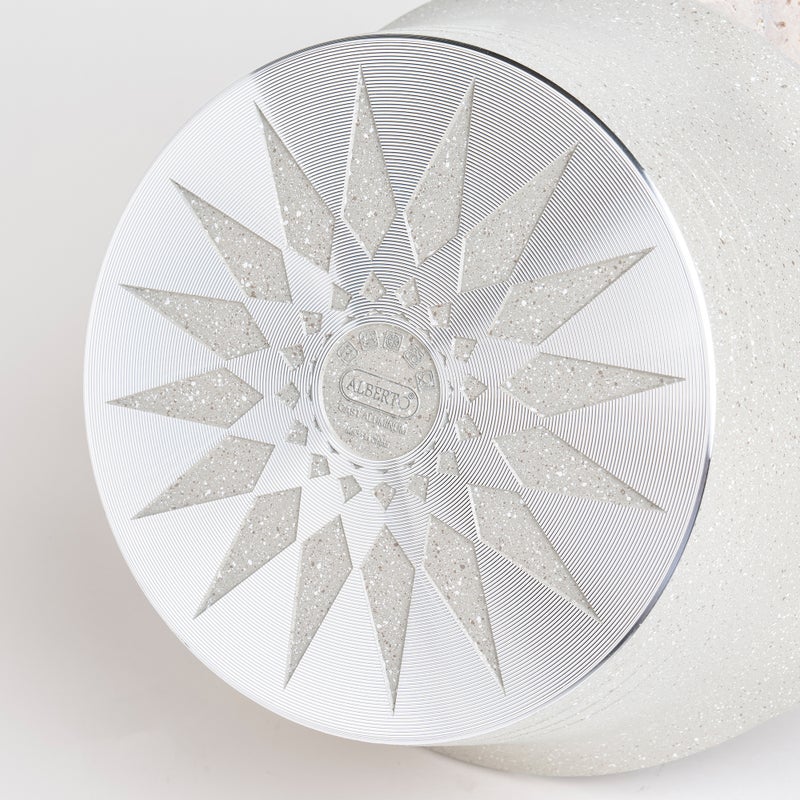 ألبرتو طقم قدور ألومنيوم 8 قطع، بني فاتح - Image 5