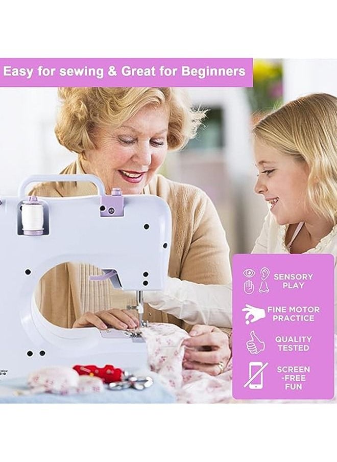 Arabest Mini Sewing Machine for Beginners and Kids, Sewing Machines with Reverse Sewing and 12 Built-in Stitches, Portable Sewing Machine  - Image 4