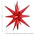 BBPOOL 6 Pcs Red Star Balloons22 Inch Red Starburst Balloons Star Foil Mylar Balloons for Birthday Party Wedding Christmas Anniversary Graduation Decorations - Image 4