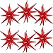 BBPOOL 6 Pcs Red Star Balloons22 Inch Red Starburst Balloons Star Foil Mylar Balloons for Birthday Party Wedding Christmas Anniversary Graduation Decorations - Image 2
