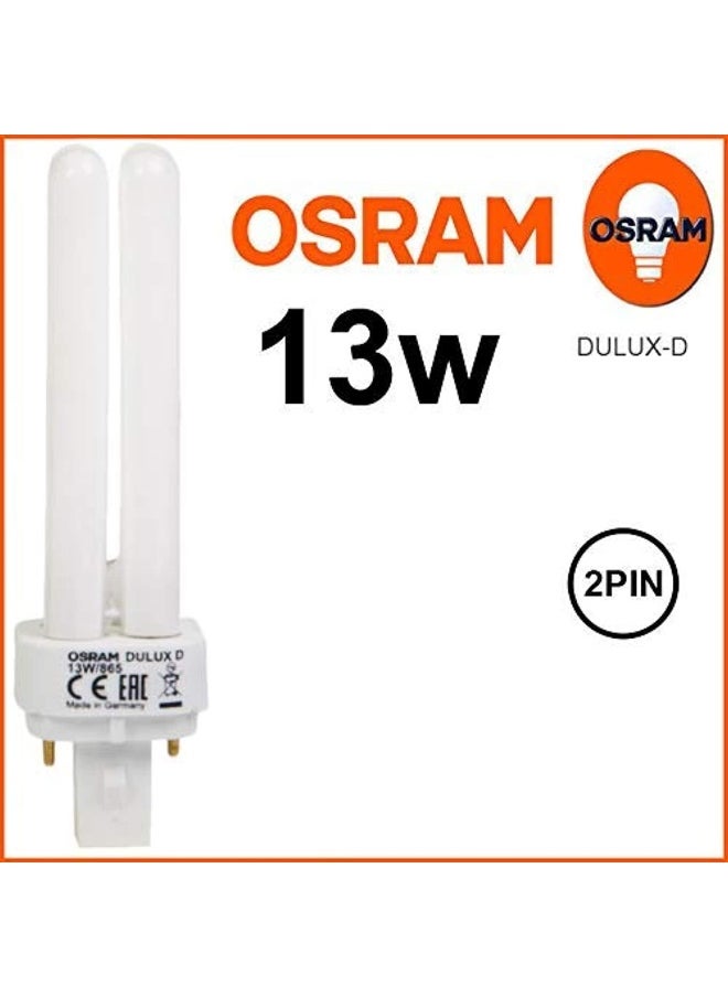 Osram Osram Home Decorative High Quality And Durable, 2 Pin Day Light Double Twin Tube Cfl Bulb, 13 Watt Energy Saving Bulb, Cool White - (Pack Of 3)  - Image 3