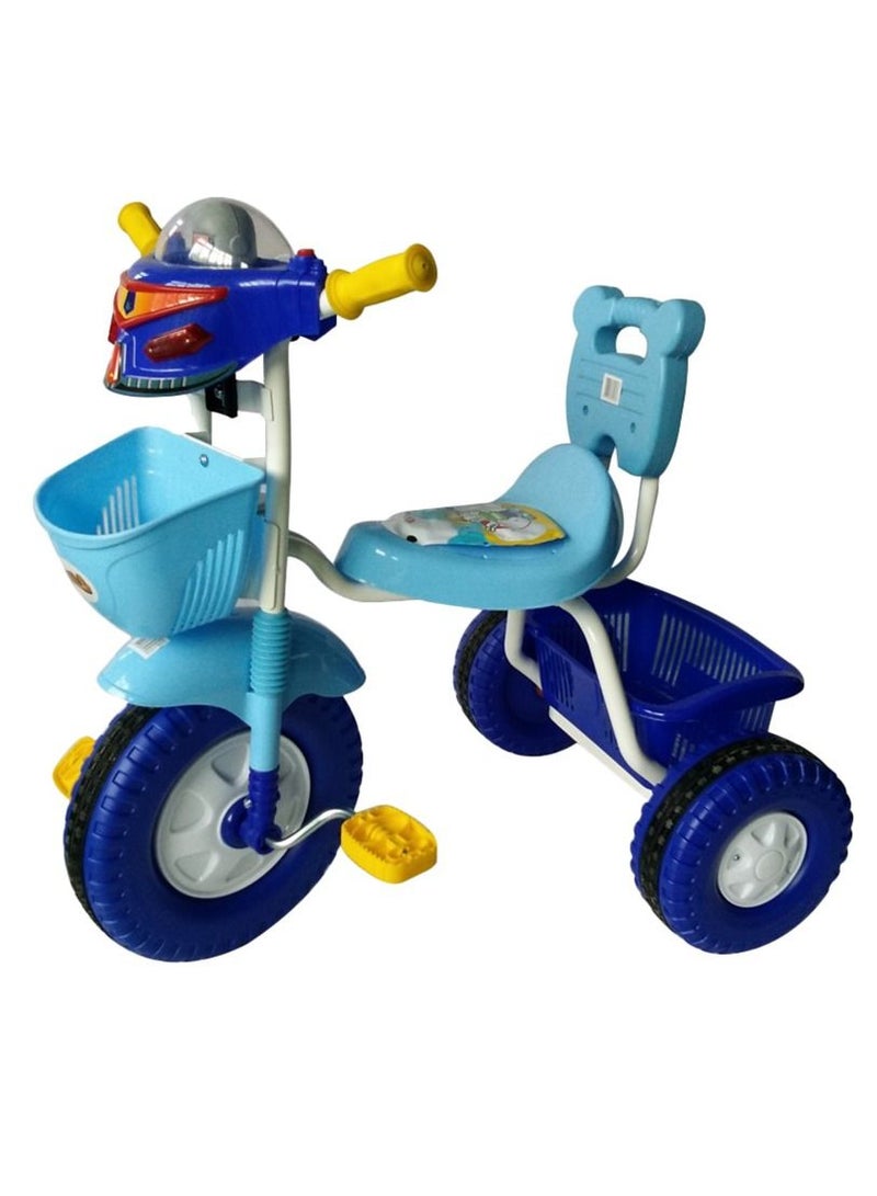 Comfortable Seat Plastic Basket Tricycle With Non-Slip Grips For Kids  - Image 1